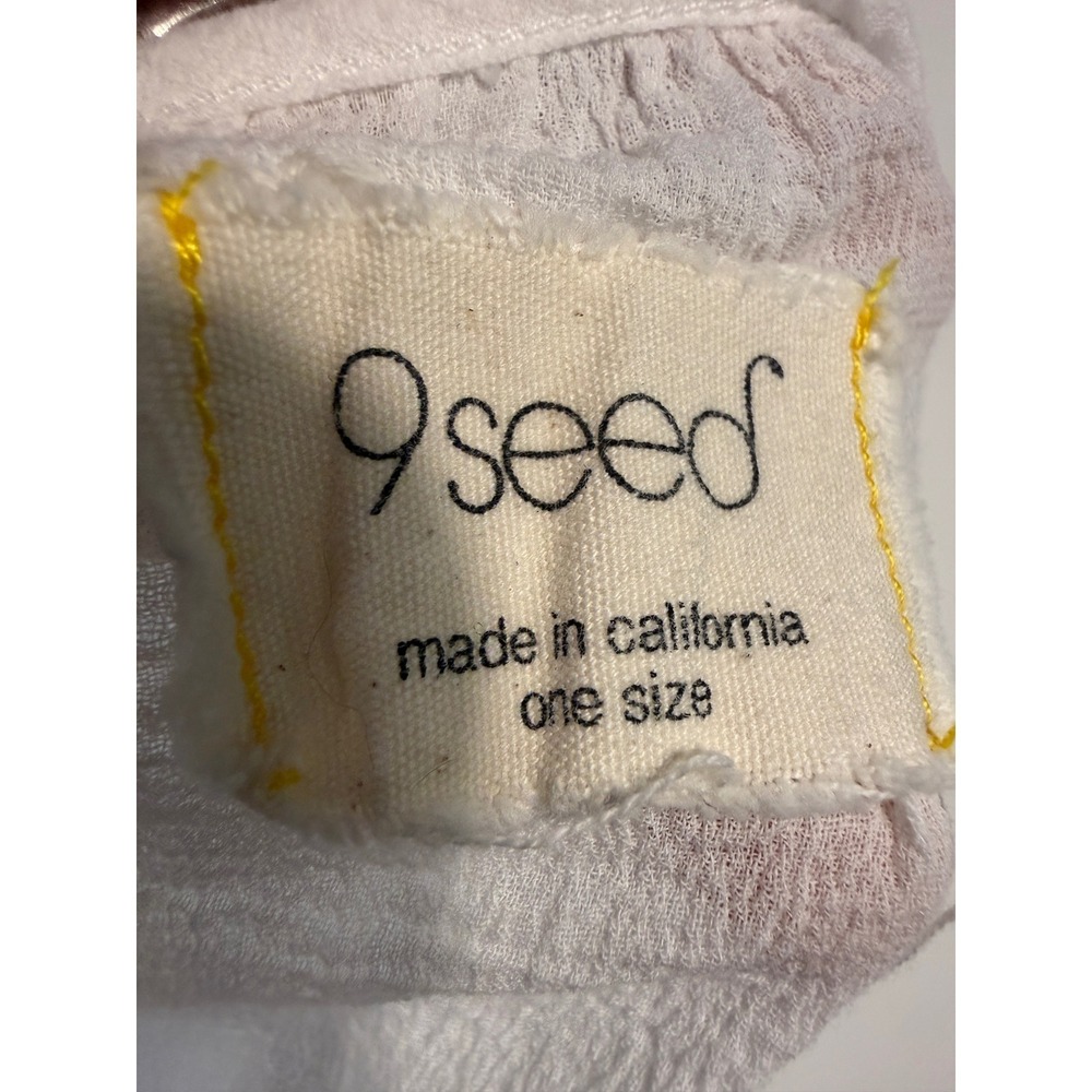 9Seed St. Tropez Ruffle Mini Dress White Rainbow Ric-Rac One Size - Picture 6 of 6